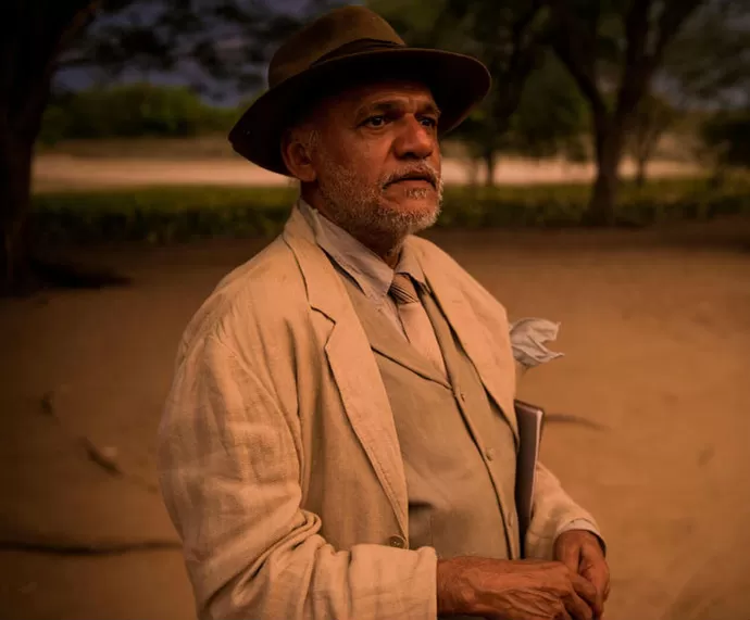 Ator Chico de Assis Carvalho, também conhecido como "Chico de Assis", durante gravação da Novela "Velho Chico", da TV Globo.